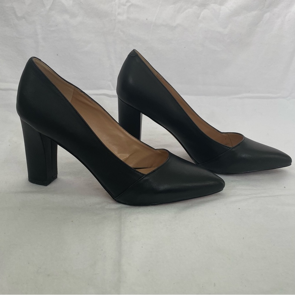 Classic Black Block Heel Pumps